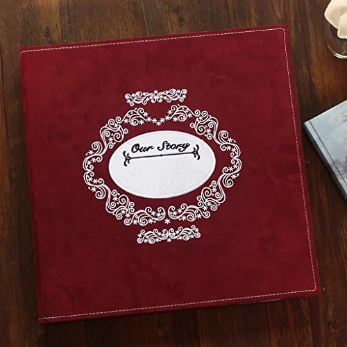 SESO UK- Creative Photo Album, Wedding Anniversary Memo Album, For 650 Photos With A Size Of 6x4/10.2x15.2cm(4D) ( Color : Red wine )