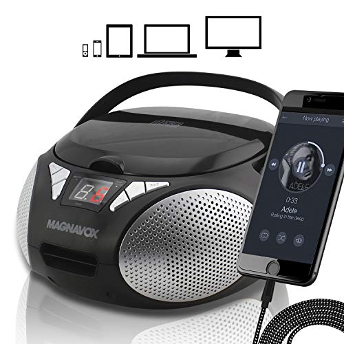 4 Magnavox+MD6924+CD+Boombox+Black