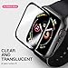 Screen Protector for Apple Watch Series 4 44mm, Waterproof Crystal Clear Scratch Resist Anti-Bubble HD Clear Film [3-Pack]