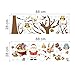 2 Style DIY Christmas Window Stickers Decorations- Merry Xmas Tree- Show Shop Glass Door Home Wall Art Decals - X Large (Christmas Tree)