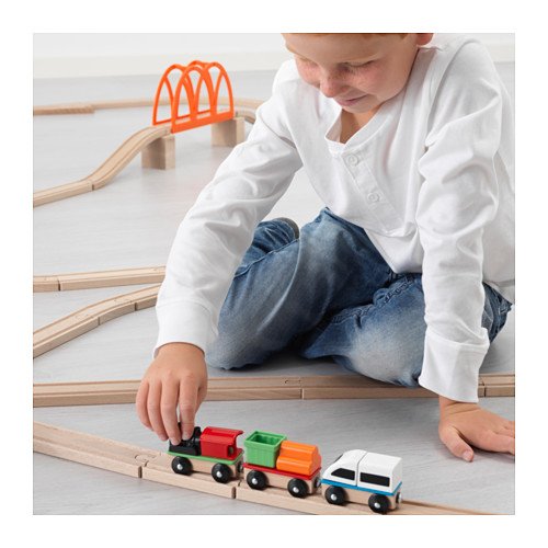 Modern 3-piece Train Set LILLABO by IKEA