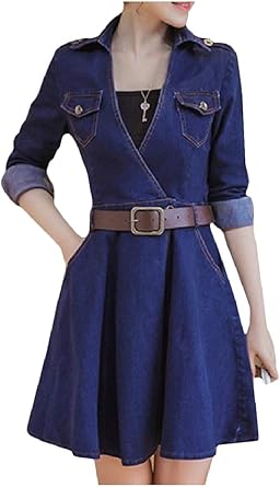 denim full gown