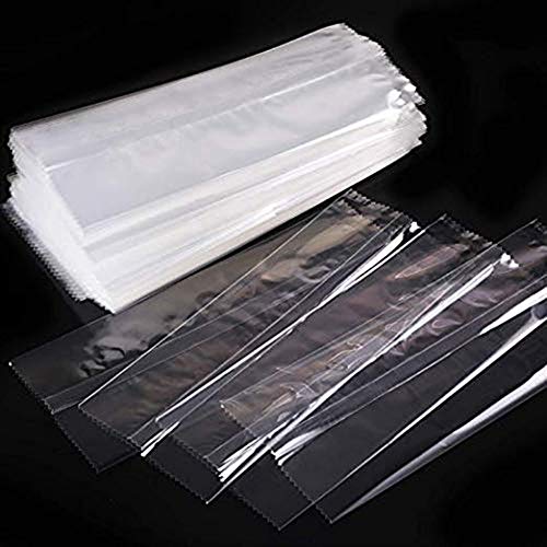 Ice Popsicles Bags Thick Frozen Pops Ice Cream Plastic Wrappers for Candy Food Grade Hot Sealing Packing Containers (200Pcs ,Clear) - Thumbnail 3