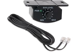 ZORZA 1Pcs Bass Control Knob Adjustable Convenient Bass Knob for Subwoofer(with 13.1 Feet Extension Cable)