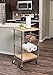 Internet's Best 3-Tier Kitchen Cart with Wire Baskets - Kitchen Island Trolley with Locking Wheels - Removable Cutting Board - 2 Sliding Wire Baskets for Cooking Utensils or Food Storage