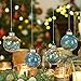 Sea Team Shatterproof Clear Plastic Christmas Ball Ornaments Decorative Xmas Balls Baubles Set with Stuffed Delicate Decorations (70mm/2.76 inch 24-Pack, Babyblue)