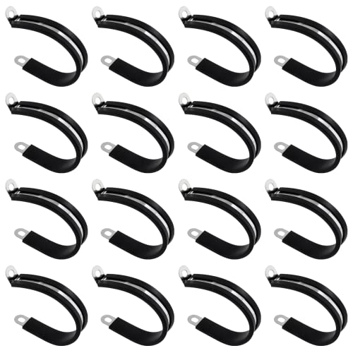 Stainless Steel Cable Clamps, 12 Pack, Wire Clamps For Tube, Pipe Or Wire Loom Installation