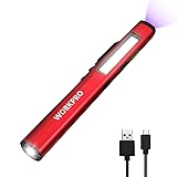 WORKPRO Rechargeable Pen Light, 450 Lumen LED