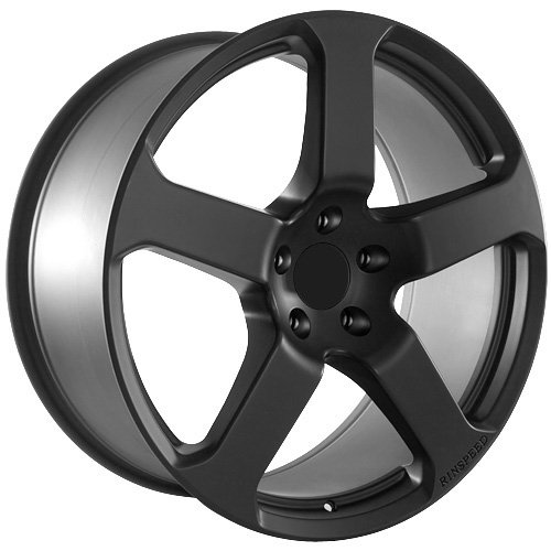 22 Inch 5 Spoke Black Porsche Cayenne Panamera Wheels Rims Rinspeed