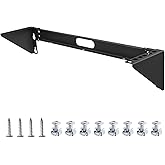 2u Hinged Wall Mount Patch Panel Bracket, 2u Patch Panel Bracket, Vertical Wall Mount Rack for 19 inches Networking Equipments Including Mounting Hardware