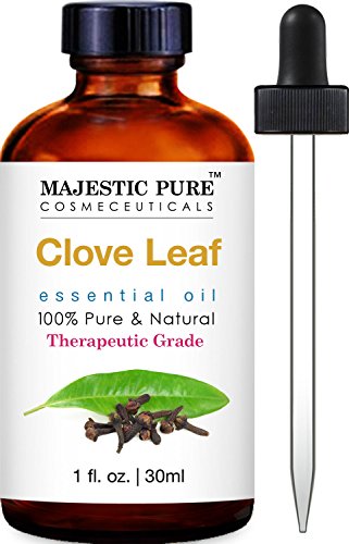 Majestic Pure Clove Leaf Essential Oil, Pure and Natural Therapeutic Grade 1 fl oz
