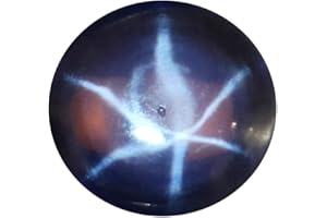 REAL-GEMS 6 Rays Star Sapphire 3.6 Ct. Perfect Round Shape Cabochon Loose Gemstone