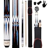 Ray speed Pool Cue Stick with Hard Case Hardwood