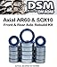 Super-Skin Axial AR60 & SCX10 Front & Rear Axle Bearing Kit (16 Bearings) (Fits Wraith, Bomber, Yeti, AX10, SMT10)-L8