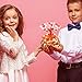 JOYGOGO Valentine Cellophane Bags, 120 Pack with Twist Ties,Valentine Gift Bags for Kids, Perfect Valentines Treat Bags, Valentines Goodie Bags, 7 Assorted Styles