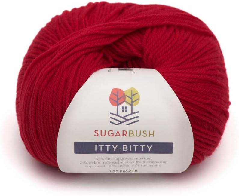 Sugar Bush Yarn Itty-Bitty Fine Weight, Crimson