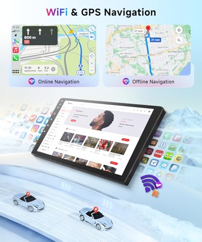 VECHTEL 2G+64G Android 15 Car Radio for Mercedes-Benz Smart Fortwo W451 C451 A451 2011-2015, 9 Inch HD 2.5D Screen Tactile co Carplay Android Car Wireless GPS Wi-Fi USB Bluetooth FM RDS Rear View Camera