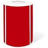 Yeachlaing 2×3 Inch Red Removable Thermal Labels,Self-Adhesive Square Direct Thermal Labels,300 Sheets per Roll with Perforated Lines