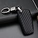 S-WEKA CARBON FIBER STYLE Black Carbon Fiber Texture Car Key Case Cover Holder Pouch Remote Key Chains Key Bag Fit For BMW keyless remote control Smart Key Fob Holder 1/2/3/4/5/6/M/X SERIES X3 X