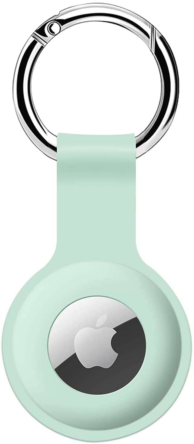 COLORCORALl AirTag Holder Case- Silicone Case for AirTag Keyring for Keys, Bags, Luggage, Pet Collars - Anti-Lost and Scratch-Resistant Design for Apple Air Tags 2026/2021(Green)