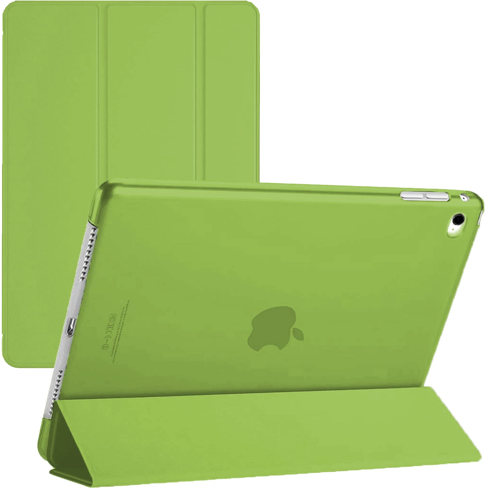 TechDealsUK iPad 9.7 5th/6th Gen Smart Case - Compatible with iPad Air 1st, iPad Air 2nd, iPad 5th, and iPad 6th Generation - Stand Cover with Magnetic Wake/Sleep (Green)