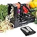 U.S. Kitchen Supply Spiral Master Vegetable Cutter with 5 Versatile Stainless Steel Slicer Blades and Blade Case - Durable, Innovative, Safe - Make Spiral Veggie Pasta, Spaghetti - Cut Fruit