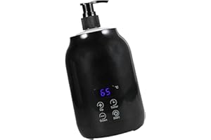 Massage Oil Bottle Warmer, LED Display Electric Lotion Warmer Timing Function Temperature Adjustable for Salon Barber Shops H