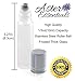 Aster Essentials Glass Roller Bottles with Metal, Stainless Steel Roll Balls. 10ml, 1/3oz Essential Oil Roll on Bottles are perfect for Aromatherapy, Perfume, & Lip Gloss-6 pack with 3 extra balls.