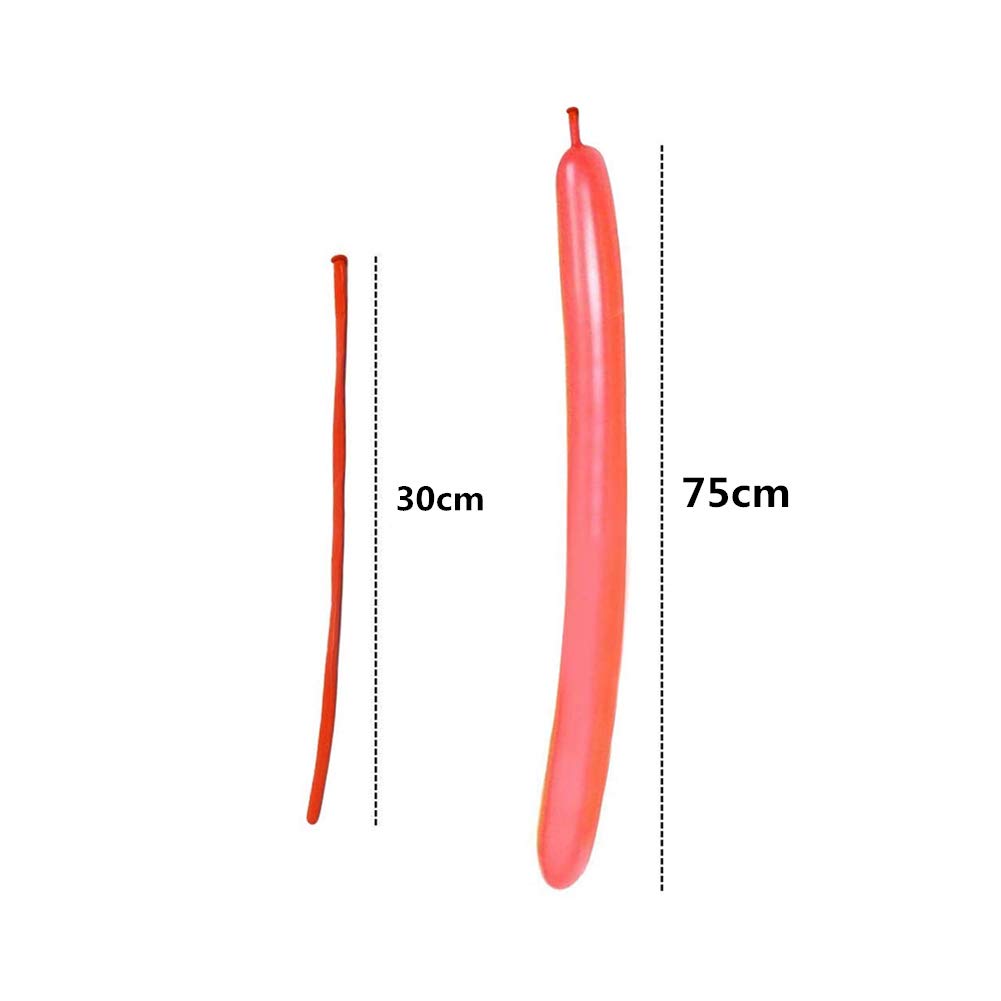 HAKACC 200 Stück Modellierballons mit professioneller Luftpumpe, Bunte Magic Luftballons für Hochzeit Geburtstage Party zur Deko