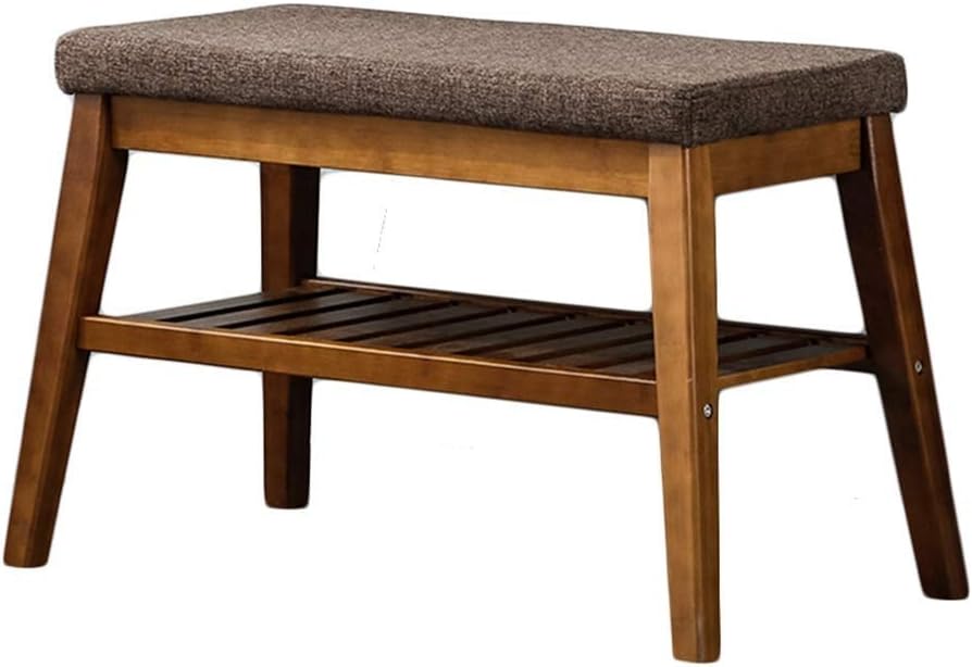 LJFYMX Small shoe rack Wooden shoe bench Home simple shoe storage bench