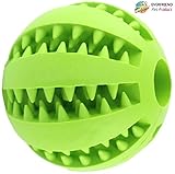 EVERFRIEND Interactive Soft Rubber Toy Ball For Small to Medium Dogs (Puppies) Cats - Virtually Indestructible Dog Ball [Bite Resistant] - Teeth Cleaning, IQ Training, Playing, Chewing - 2.8