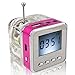 Haoponer Portable Mini Digital Display Screen Speaker USB Flash Drive Micro SD/TF Card Music MP3 Player FM Radio Rose
