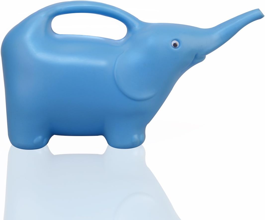 Elephant Watering Can Kids Toy Beach Plastic Blue