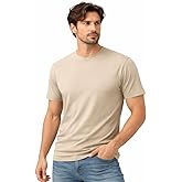 Men’s T-Shirt 100% Cotton Premium Crew Neck, Short Sleeve, Regular Fit, Solid Casual Tee