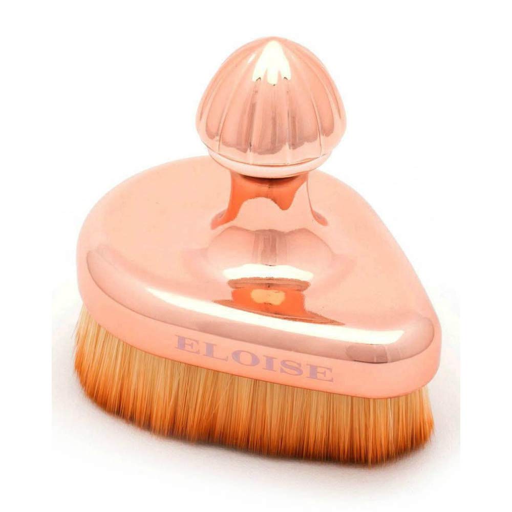 Eloise Rose Gold Tear Drop Brush, High Density Face and Body Makeup Brush
