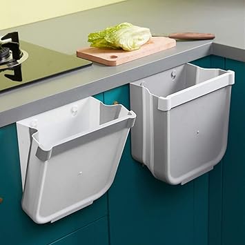 Cubos Basura Cocina Plegable Colgante,Cubo de Basura Reciclaje,Papelera