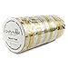 Crafty Rabbit Skinny Washi Tape - Set of 14 Rolls - 459 Feet Total - Silver and Gold