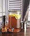 Circleware Canned Mason Jar Beverage Dispenser with Glass Lid, Party Entertainment Home & Kitchen Glassware Drink Water Pitcher for Juice, Beer, Kombucha & Cold Drinks, Huge 2 Gallon, Can Design