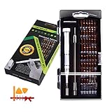 Precision Screwdriver Set S2 steel 64 in 1 Mini Micro Small Screwdriver Set Magnetic Electronics Repair Tool Kit Driver Kit Torx Screwdriver Set Pentalobe Bits for iPhone Macbook Laptop Computer