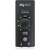 IK Multimedia iRig HD X Guitar Audio Interface - 96 kHz Music Recording, 24-bit, For iPhone, iPad, Mac, iOS, And PC With Ligh