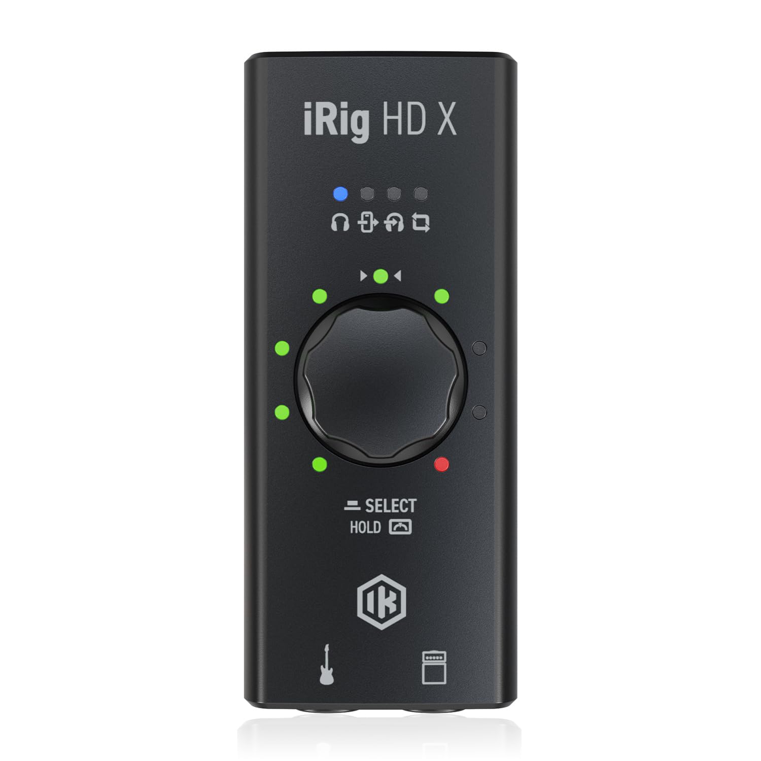 iRig HD X guitar audio interface for iPhone, iPad, Mac, iOS and PC with USB-C, Lightning and USB cables and 24-bit, 96 kHz music recording