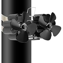 Amazon.com: gohantee Heat Powered Stove Fan 4 Blades, Flue Pipe Hanging Fireplace  Fan for Wood Logs Burners Fireplace Eco Friendly Efficiently Wood Stove  Pipe Fan with Thermometer : Home u0026 Kitchen