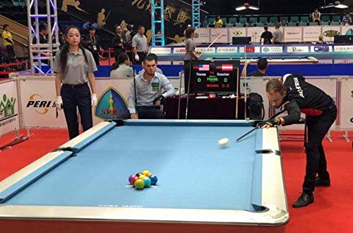 CPBA Competition Worsted Professional Pool Table Cloth - Fast Speed High Accuracy Pre-Cut Bed and Rails ([Competition Grade] Burgundy, 8' Oversize Pool Table) - Thumbnail 3
