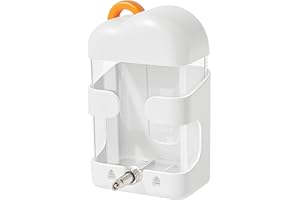 Mini&moe Bird Water Feeder - Automatic Parrot Cage Water Dispenser for Hanging Leak-Proof Parakeet Water Drinker Accessories for Parrot Cockatiel Canary Guinea Pigs Ferrets Rabbits