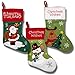 Christmas Stockings for Women Men Adults Kids Girls Boys Cute Embroidered Stockings for Hanging Featuring Santa Snowman Reindeer Snowflakes Red and Green Design for Holiday Decorations Fireplace