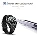 Diruite 4-Pack for Ticwatch Pro Screen Protector, 2.5D 9H Hardness Tempered Glass Screen Protector for Ticwatch Pro Smartwatch [Anti-Scratch] [Perfectly Fit] [Bubble-Free]