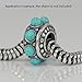 Adabele 1pc Genuine Real Sterling Silver Charm Bracelet 8.5 inch Hypoallergenic Snake Chain Compatitle with Pandora All European Charm Beads Mom Birthday Mother's Day Gift SS226-5