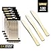 130 Gold Plastic Knives | Heavy Duty Plastic Silverware Knives | Fancy Plastic Cutlery | Elegant Disposable Knives Pack | Bulk Disposable Flatware | Plastic Utensils Set | Nice Disposable Silverware
