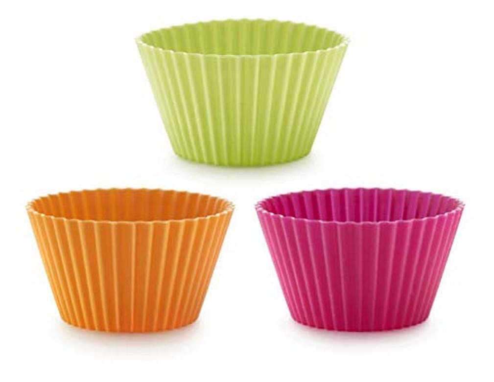 Lékué 80 ml Muffin Cup, Pack of 6, Assorted,0240100SURM033