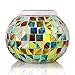 Senbowe™ Solar Powered Mosaic Glass Ball LED Garden Lights,Color Changing Solar Table Lamps,Waterproof Solar Outdoor Lights for Christmas,Home,Yard, Patio,Ideal Gifts - 5.12 4.13 in